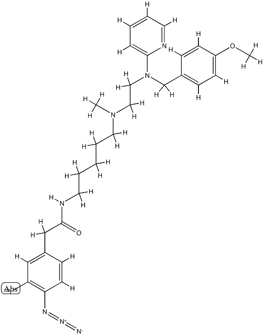 3-iodo-4-azidophenpyramine Structure