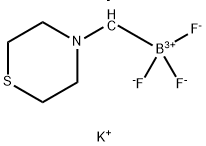 Potassium 1-trifluoroboratomethylthiomorpholine Struktur