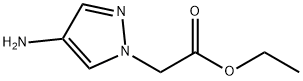 2-(4-アミノ-1H-ピラゾール-1-イル)酢酸エチル 化学構造式