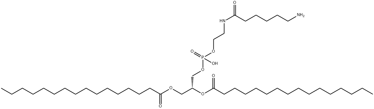 1,2-DipalMitoyl-<i>sn</i>-Glycero-3-PhosphoethanolaMine-N-(hexanoylaMine) Struktur