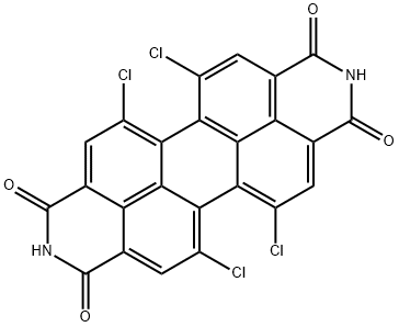 5,6,12,13-tetrachloroanthra(2,1,9-def:6,5,10-d'e'f')diisoquinoline-1,3,8,10(2H,9H)-tetrone Structure