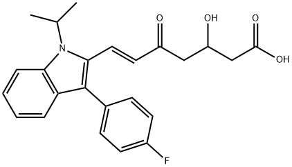 rac 5-Keto Fluvastatin 化学構造式