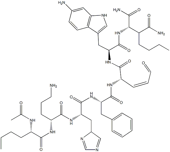 alpha-MSH (4-11)NH2, Ac-Nle(4)-Orn(5)-Glu(8)- Structure