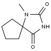 1-methyl-1,3-diazaspiro[4.4]nonane-2,4-dione(SALTDATA: FREE) Structure