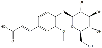 117405-51-3 4-hydroxy-3-methoxycinnamic acid 4-O-β-D-glucopyranoside