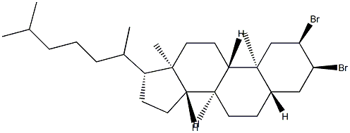 (2S,3S)-2,3-Dibromo-5α-cholestane 结构式