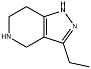 3-ethyl-4,5,6,7-tetrahydro-1H-pyrazolo[4,3-c]pyridine(SALTDATA: 2HCl) Struktur