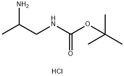 (2-氨基丙基)氨基甲酸叔丁酯盐酸盐, 1179361-38-6, 结构式