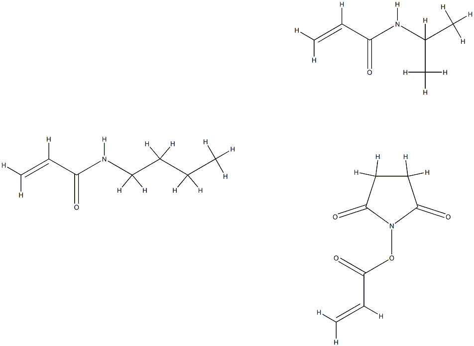 poly(N-isopropylacrylamide-N-n-butylacrylamide-N-acryloxysuccinimide) Structure
