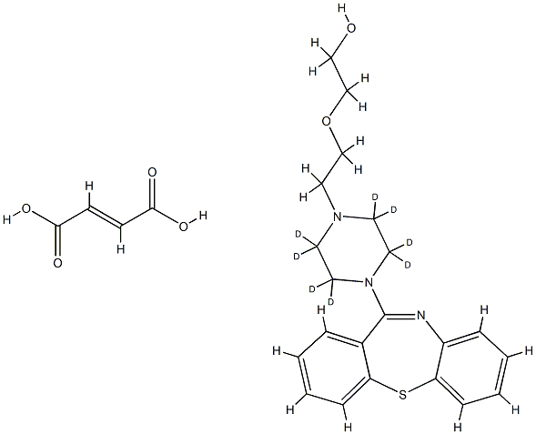 Quetiapine-D8 hemifumarate Struktur