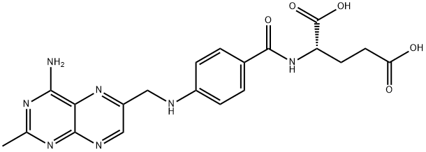 2-desamino-2-methylaminopterin Struktur