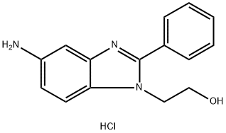 2-(5-Amino-2-phenylbenzoimidazol-1-yl)ethanoldihydrochloride Structure