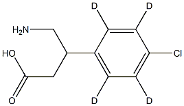 巴氯芬-D4, 1189938-30-4, 结构式