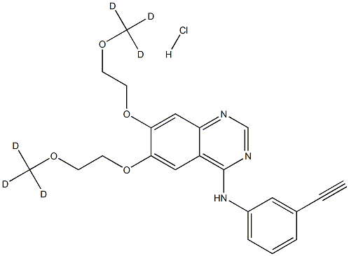 エルロチニブ-D6塩酸塩 化学構造式