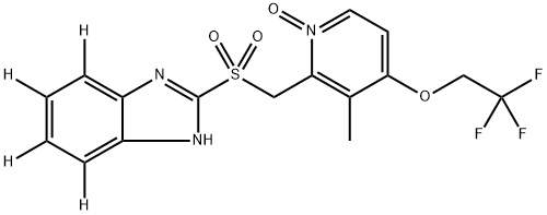 Lansoprazole-d4 Sulfone N-Oxide Structure