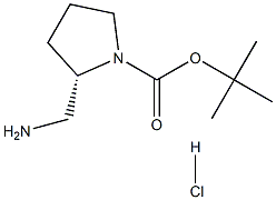 S-1-N-BOC-2-氨甲基吡咯烷盐酸盐, 1190890-11-9, 结构式