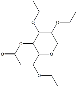 4-O-acetyl-1,5-anhydro-2,3,6-tri-O-ethylglucitol Structure