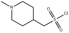 (1-甲基哌啶-4-基)甲磺酰氯化 结构式