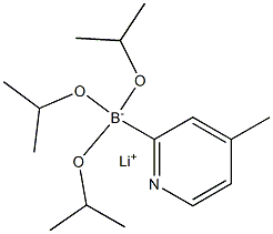 Lithium triisopropyl 2-(4-methylpyridyl)borate Struktur