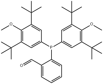 2-[Bis(3,5-di-t-butyl-4-methoxyphenyl)phosphino]benzaldehyde, min. 97% Struktur