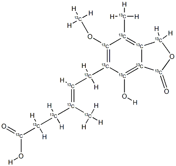 Mycophenolic acid-<sup>13</sup>C<sub>17</sub>