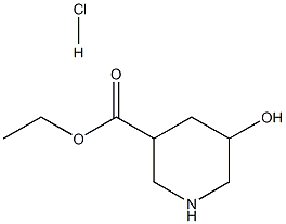 Ethyl 5-Hydroxypiperidine-3-carboxylate Hydrochloride Structure