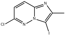 6-chloro-3-iodo-2-methylimidazo[1,2-b]pyridazine Structure