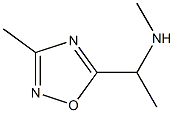 N-methyl-1-(3-methyl-1,2,4-oxadiazol-5-yl)ethanamine(SALTDATA: FREE) Struktur