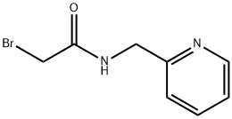 2-ブロモ-N-(ピリジン-2-イルメチル)アセトアミド 化学構造式
