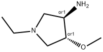 trans-1-ethyl-4-methoxy-3-pyrrolidinamine(SALTDATA: 2HCl) Struktur