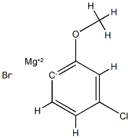 4-Chloro-2-methoxyphenylmagnesium bromide, 0.50 M in THF Structure