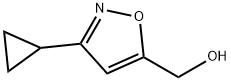 (3-シクロプロピル-5-イソオキサゾリル)メタノール 化学構造式