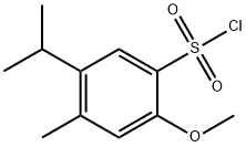 5-イソプロピル-2-メトキシ-4-メチルベンゼンスルホニルクロリド 化学構造式