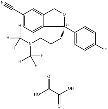 (S)-Citalopram-d6 Oxalate Struktur