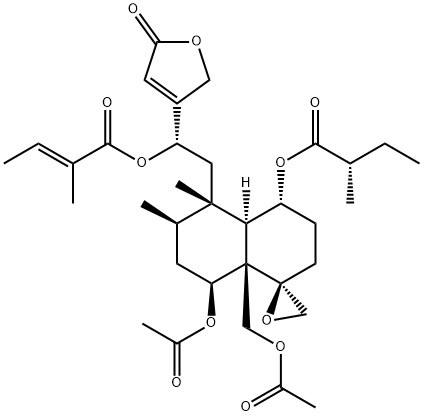 アジュガマリンH1 化学構造式