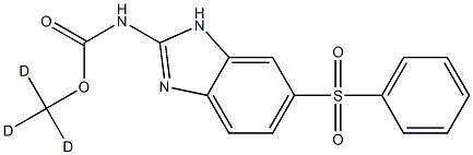 フェンベンダゾールスルホン-D3 化学構造式
