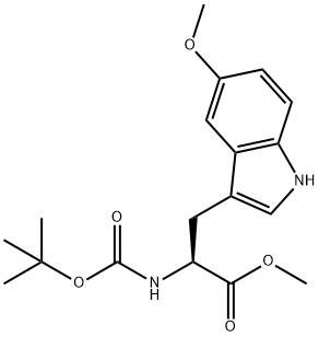 Methyl (S)-2-(N-Boc-Amino)-3-(5-methoxyindol-3-yl)propionate Structure