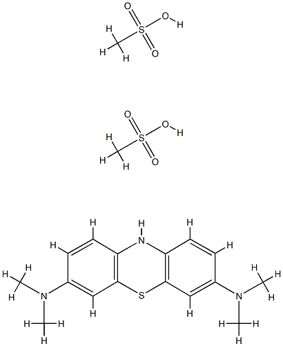 ヒドロメチルチオニンメシル酸塩 化学構造式