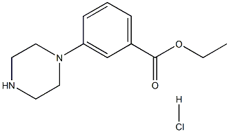 ethyl 3-(piperazin-1-yl)benzoate hydrochloride 化学構造式