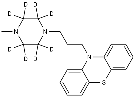 [2H8]-培拉嗪二盐酸盐, 1246815-57-5, 结构式