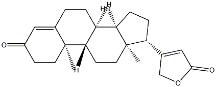 17-hydroxy-3-oxocarda-4,20(22)-dienolide Structure