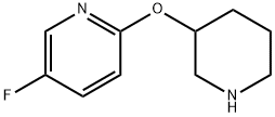 5-Fluoro-2-(piperidin-3-yloxy)pyridine Structure