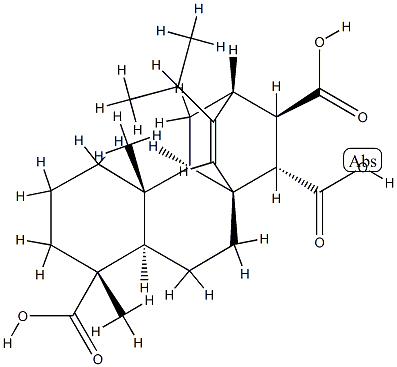 (4alpha,8alpha,12alpha,13R,14S)-16-isopropyl-17,19-dinoratis-15-ene-4,13,14-tricarboxylic acid ,125-66-6,结构式