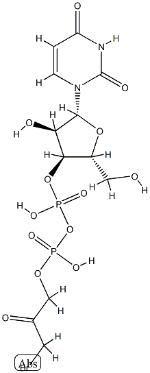 uridine 5'-diphosphate bromoacetol Struktur
