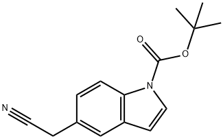 tert-butyl 5-(cyanoMethyl)-1H-indole-1-carboxylate Struktur