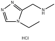 1-(4-乙基-4H-1,2,4-三唑-3-基)-N-甲基甲胺二盐酸盐 结构式