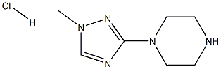 1-(1-甲基-1H-1,2,4-三唑啉-3-基)哌嗪盐酸盐 结构式