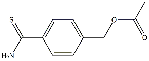 4-(乙酰氧甲基)硫代苯甲酰胺, 1256483-05-2, 结构式