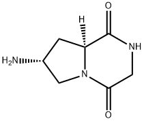 (7R,8aS)-7-aminohexahydropyrrolo[1,2-a]pyrazine-1,4-dione(SALTDATA: HCl) Structure