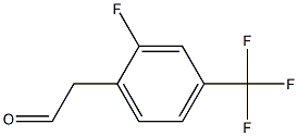 2-(2-fluoro-4-(trifluoromethyl)phenyl)acetaldehyde Struktur